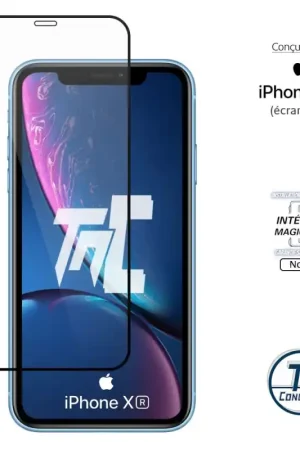 Super Prix Apple iPhone XR - Verre trempé Intégral Magic - Noir - TM-Concept®