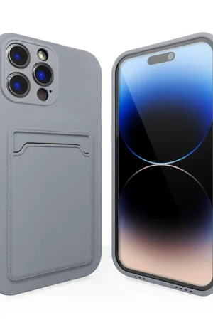 Populaire ShieldCase Coque arrière porte-cartes iPhone 13 Pro (gris lavande)
