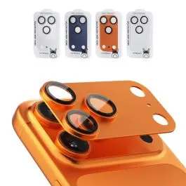 Remise Verre trempé caméra arrière iPhone 17 Pro Heybingo intégral Orange