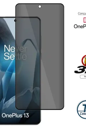 Acheter En Ligne OnePlus 13 - Verre trempé 3D Privacy (teinté anti-espion) - TM-Concept®