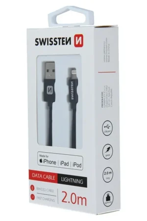 Câble USB/Lightning MFI 2m Noir Vente Flash