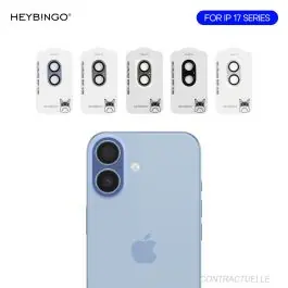 Commande En Gros Verre trempé caméra arrière iPhone 17 Heybingo intégral Graphite