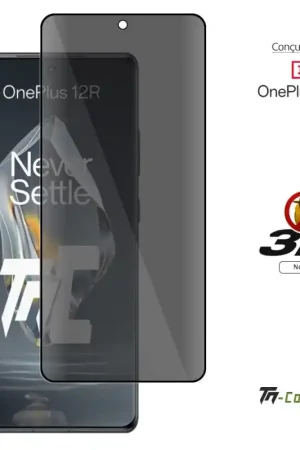 Commander Vite OnePlus 12R - Verre trempé 3D Privacy (teinté anti-espion) - TM-Concept®