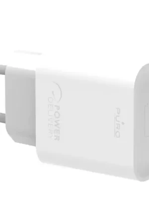 Chargeur maison USB C PD 20W Power Delivery Blanc Puro Produit De Marque