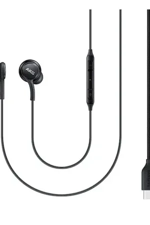 Official Samsung Black AKG Tuned USB-C Wired Earphones with Microphone - For Samsung Galaxy Z Flip 6 Promotion