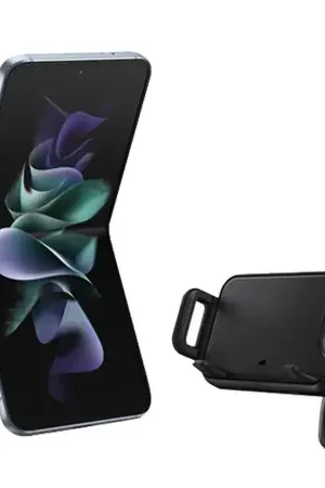 Official Samsung 9W Black Wireless Charger Air Vent Car Holder - For Samsung Galaxy Z Flip 6 Promotion