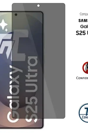 Paiement Sécurisé Samsung Galaxy S25 Ultra - Verre trempé Anti-Espions - TM-Concept® gamme Privacy