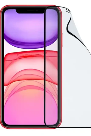 Meilleure Vente Verre Trempé Complet Noir Incassable pour iPhone 11.