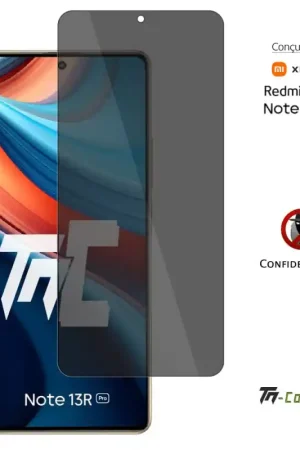 Dernier Modèle Xiaomi Redmi Note 13R Pro - Verre trempé Anti-Espions - TM-Concept® gamme Privacy