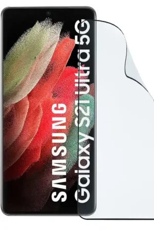 Verre Trempé Complet Noir Incassable pour Samsung Galaxy S21 Ultra. Populaire