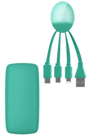 Powerbank 5000mAh 1 port USB A + Câble multiple Octopus Vert Dernière Chance
