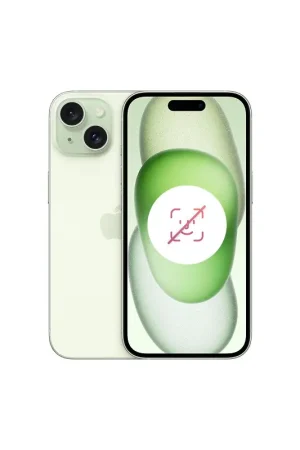 iPhone 15 128 Go Vert Reconditionné sans FACE ID Retour Gratuit