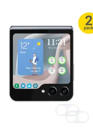 Olixar Two Pack Tempered Glass Camera Protectors - For Samsung Galaxy Z Flip 6 Nouveauté