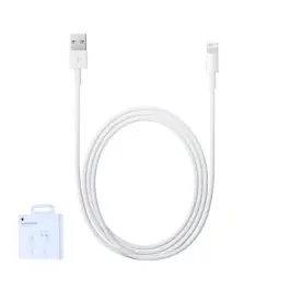 Meilleur Prix Câble Apple Lightning vers USB (1m) A1480 18W 2A MUQW3ZM/A Blanc Origine