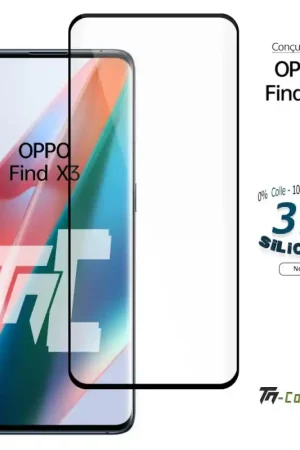 Super Prix Oppo Find X3 - Verre trempé incurvé 3D Silicone - TM-Concept®