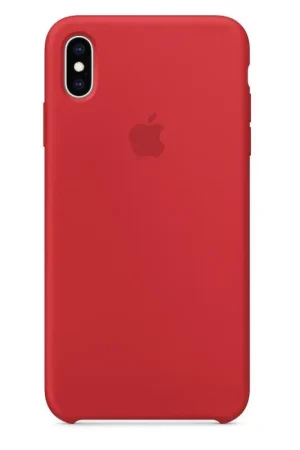 Authentique Coque pour l'iPhone Xs Max - en silicone rouge