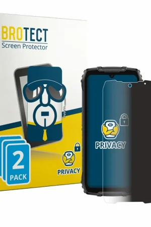 Prix Choc 2 Pièces BROTECT Protecteur d'écran Privacy Clear pour Ulefone RugKing 4 Pro