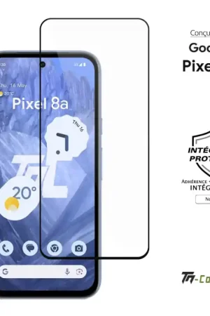 Super Prix Google Pixel 8a - Verre trempé intégral Protect - Noir - TM-Concept®