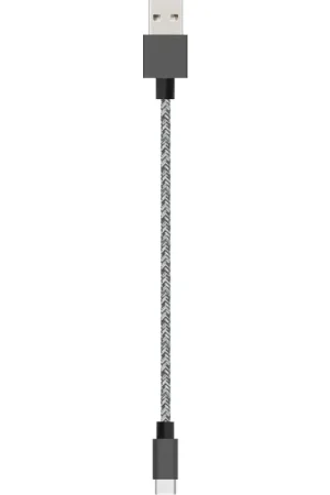 Prix Réduit Câble USB C tissé noir de 2 mètres