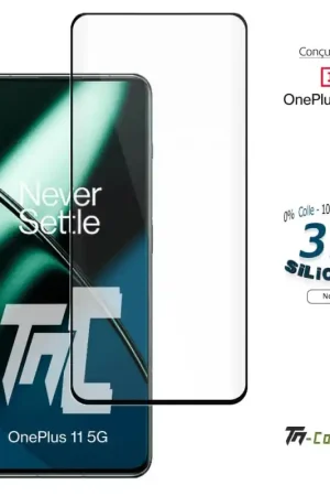 OnePlus 11 5G - Verre trempé incurvé 3D Silicone - TM-Concept® Authentique