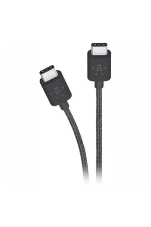 Câble USB C/USB C noir métal Belkin Bon Marché