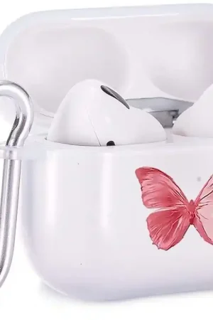 Commander Vite ShieldCase Butterfly Kisses - Coque Apple Airpods Pro 2 (transparent/rose)