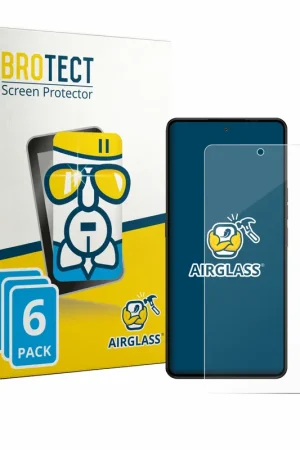 6 Pièces BROTECT AirGlass Protection d'écran en verre pour Gigaset GS6 Pro (case-friendly) Prix Promo