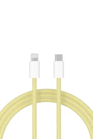 ShieldCase Câble USB-C vers Lightning pour modèles iPhone 1 mètre (jaune) Soldes