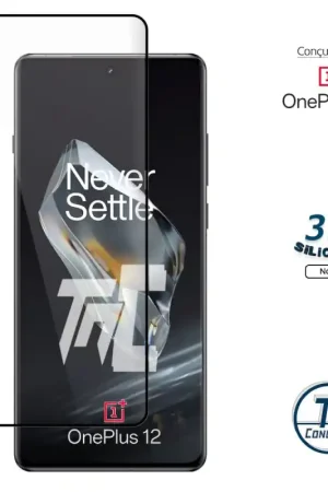 Prix Bas OnePlus 12 - Verre trempé incurvé 3D Silicone - TM-Concept®