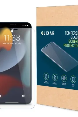 Olixar Two Pack Tempered Glass Screen Protectors - For iPhone 14 Certifié