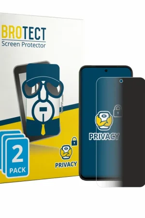 Authentique 2 Pièces BROTECT Protecteur d'écran Privacy Clear pour Vivo T5x
