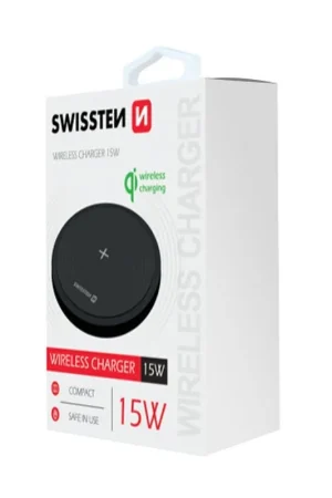 Super Prix Chargeur par induction Swissten 15W Noir