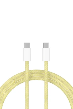 Satisfait Ou Remboursé ShieldCase Câble USB-C vers USB-C pour modèles Samsung 1 mètre (jaune)
