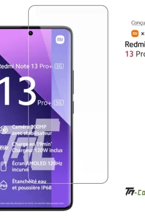 Remise Xiaomi Redmi Note 13 Pro+ 5G - Verre trempé TM-Concept® - Gamme Standard Premium