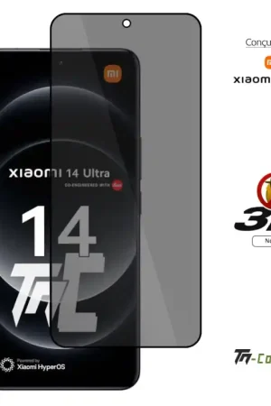 Xiaomi 14 Ultra - Verre trempé 3D Privacy (teinté anti-espion) - TM-Concept® Bon Marché