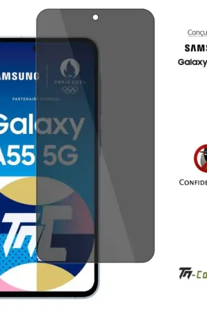 Offre Exclusive Samsung Galaxy A55 5G - Verre Trempé Anti-Espion - gamme Privacy TM-Concept®
