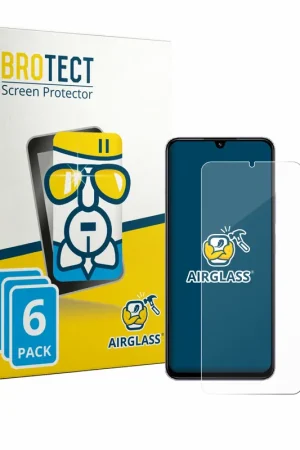 Bon Marché 6 Pièces BROTECT AirGlass Protection d'écran en verre pour Xiaomi Redmi A4