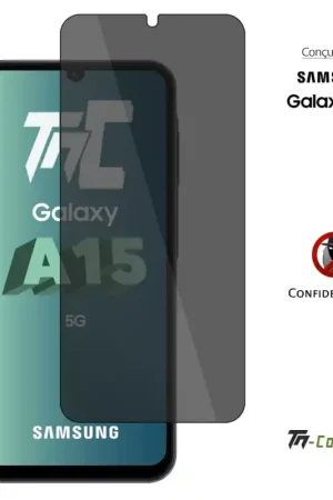 Nouvelle Collection Samsung Galaxy A15 - Verre trempé Anti-Espions - TM-Concept® gamme Privacy