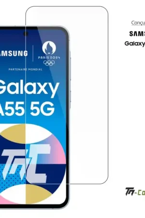 Samsung Galaxy A55 5G - Verre trempé Standard Premium - Protection écran (Transparent) - TM-Concept® Expédition Rapide