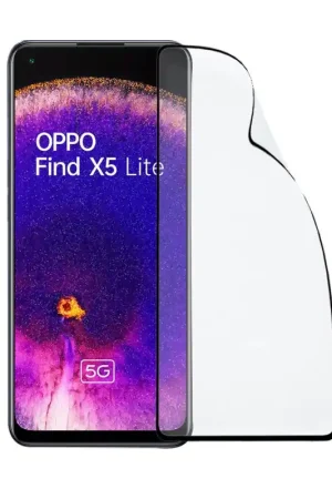 Authentique Verre Trempé Complet Incassable pour Oppo Find X5 Lite