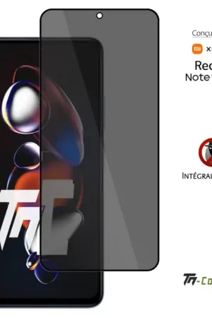 Haute Qualité Xiaomi Redmi Note 12T Pro - Verre trempé Anti-Espions - Intégral Privacy - TM-Concept®