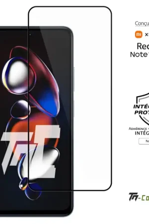 Achetez Aujourd’hui Xiaomi Redmi Note 12T Pro - Verre trempé intégral Protect - Noir - TM-Concept®