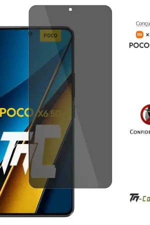 Xiaomi Poco X6 5G - Verre trempé Anti-Espions - TM-Concept® gamme Privacy Retour Gratuit