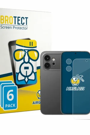 Remise 6 Pièces BROTECT AirGlass Protection d'écran en verre pour Honor 600 (Avant+Caméra)