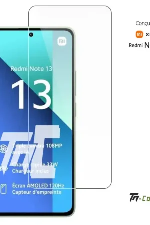 Réduction Xiaomi Redmi Note 13 5G - Verre trempé TM-Concept® - Gamme Standard Premium