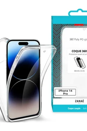 Satisfait Ou Remboursé Coque 360 pour iPhone 14 Pro Transparent
