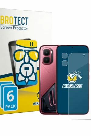 6 Pièces BROTECT AirGlass Protection d'écran en verre pour Infinix GT 50 Pro (Avant+Caméra) Paiement Sécurisé