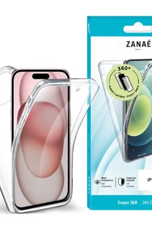 Coque 360 pour iPhone 15 Transparent Offre Limitée