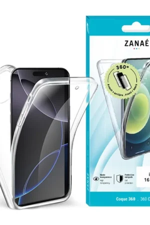 Coque 360 pour iPhone 16 Pro Max Transparent Marque