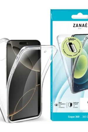 Coque 360 pour iPhone 16 Pro Transparent Expédié Aujourd’hui